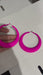 Hot pink hoops , big fuchsia hoop earrings , large pink hoops , big neon pink hoop earrings fuchsia , hoops 2.5 inch