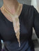 Cleavage necklace , gold fringe necklace set, cleopatra necklace, long gold chain necklace, gold bib necklace set, gold tassel and earrings