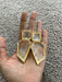 Large Gold clear earrings, chunky clear white and gold earrings, gold clear acrylic crystal earrings , bold statement earrings 3.75”