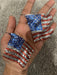 American flag earrings , Fourth of July earrings , Usa flag mesh red white blue earrings , patriotic earring