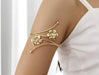 Armlet, arm cuff bracelet, gold armband, flower bracelet , gold arm cuff bracelet, boho bracelet , upper arm bracelet