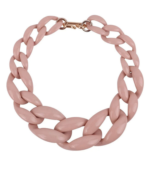 Big acrylic chain necklace , pink acrylic chain necklace , chunky acrylic necklace , big acrylic link chain