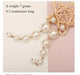 Cream pearl earrings , long pearl earrings , long cream earrings , cream bride earrings , white pearl earring