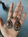 Brown crystal earrings , big brown earrings , long brown rhinestone earrings , big brown gold earrings