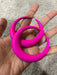 Hot pink hoops , big fuchsia hoop earrings , large pink hoops , big neon pink hoop earrings fuchsia , hoops 2.5 inch