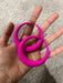 Hot pink hoops , big fuchsia hoop earrings , large pink hoops , big neon pink hoop earrings fuchsia , hoops 2.5 inch