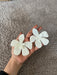White flower earrings , huge white feathered earrings , large Snow White earrings , white earrings , big long white earrings acrylic floral