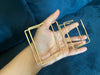 Large gold hoop earrings , huge gold hoops , big gold hoop earrings , chunky square gold hoop earrings