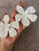 White flower earrings , huge white feathered earrings , large Snow White earrings , white earrings , big long white earrings acrylic floral