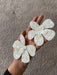 White flower earrings , huge white feathered earrings , large Snow White earrings , white earrings , big long white earrings acrylic floral