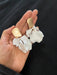White flower earrings , white feathered earrings , Snow White earrings , acrylic white earrings , long white earrings floral