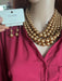 Chunky gold necklace, gold multilayered necklace set, gold statement necklace, big oversized gold necklace with earring