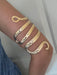Octopus Armlet, arm cuff bracelet, gold armband, flower bracelet , gold arm cuff bracelet, bracelet , upper arm bracelet snake tentacle