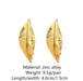 Gold leaf earrings ,gold statement earrings , gold chunky retro , big gold earrings , bold gold earrings , gold boho earring bohemian