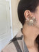 Big flower studs , gold flower earrings , large gold studs , large flower earrings , chunky flower earring , big gold statement earring
