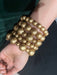 Gold statement bracelet , chunky gold bead bracelet wide gold cuff large bold acrylic boho chunky womens caramel layered