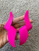 Hot pink earrings big , large fuchsia earrings , big neon pink statement earrings chunky giant bright