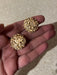 gold dome earrings , gold studs big , gold stud earring , round gold earrings , chunky gold studs