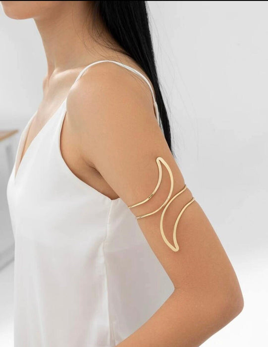 Armlet, arm cuff bracelet, gold armband, flower bracelet , gold arm cuff bracelet, boho bracelet , upper arm bracelet