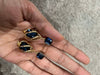 navy blue earrings , navy blue gold chandelier earring , dark blue wedding earring , navy crystal earrings , navy blue earrings