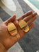 Big gold earrings , gold studs large brushed metal earring , huge gold stud earring , oval gold earrings , chunky gold studs big