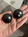 Large Big Black Earring round studs done retro statement huge bold chunky black studs Pierced Pageant Earrings