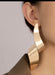 Big Gold earrings , gold large stud earring metal , bold gold earring , abstract chunky gold earrings , big gold earring statement shiny