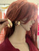Big gold hoops , vintage style gold earring , chunky gold earring , geometric gold earring ,
