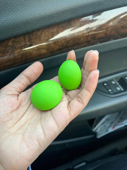 Lime Green earrings , big Light green earrings , neon green Stud chunky earrings ,statement bright green earring