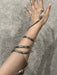 Snake cuff bracelet , gothic silver bracelet or necklace , long snake Mens womens ,cobra steampunk reptile bracelet chunky punk bracelet