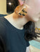 Large gold hoop earrings , huge gold hoops ,fat big gold hoop earrings , chunky round circle gold hoop earrings