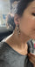 Long snake earrings ,big gold snake black earrings , gold black statement earrings , big gold gothic earrings , earrings vintage style
