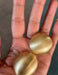 Big gold dome earrings , gold studs large , huge gold stud earring , round gold earrings , chunky gold studs