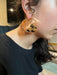Large gold hoop earrings , huge gold hoops ,fat big gold hoop earrings , chunky round circle gold hoop earrings