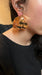 Large gold hoop earrings , huge gold hoops ,fat big gold hoop earrings , chunky round circle gold hoop earrings