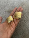 Big gold earrings square , gold studs large brushed metal earring , gold stud earring , retro gold earrings , chunky gold studs big
