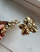 Big gold statement earrings , gold studs large , huge gold stud earring , abstract gold earrings , chunky gold studs bold