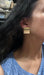 Big gold earrings square , gold studs large brushed metal earring , gold stud earring , retro gold earrings , chunky gold studs big