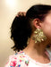 Big gold statement earrings , gold studs large , huge gold stud earring , abstract gold earrings , chunky gold studs bold