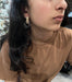 Chunky Clear Acrylic earrings , long clear white earrings , ice cube earrings , acrylic earrings , white earrings ,