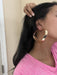 Large gold hoop earrings , huge gold hoops , big gold hoop earrings , chunky gold hoop earrings