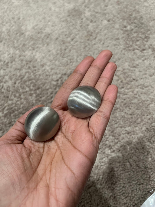 Big Silver stud earrings , silver statement bold studs large , silver round metal earrings , chunky metal shiny stud earrings