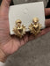Long gold earrings ,big gold heart earrings , gold statement earrings chunky bold , big gold earrings , large gold earrings