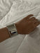 Large wide silver cuff bracelet big costume bracelet bangle silver wavy chunky bold statement bracelet shiny